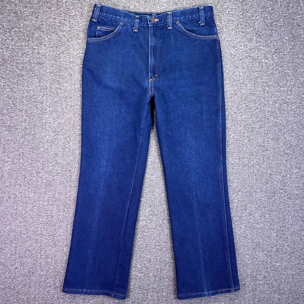 Dakota Five Brother Jeans Mens 33x28 Blue Workwear Vintage Casual High Rise USA